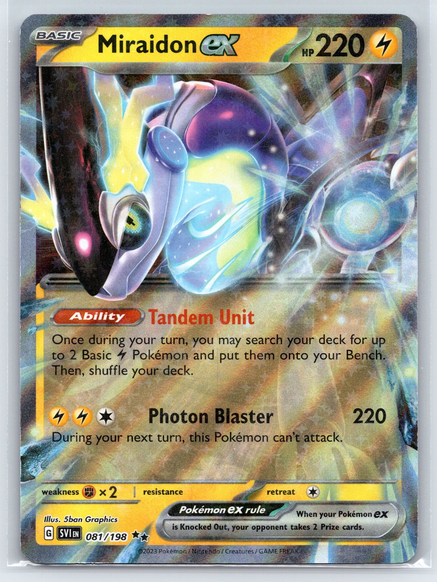 SV01: Scarlet & Violet Base Set #081/198 Miraidon ex