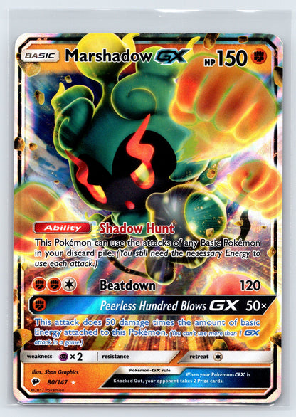 SM - Burning Shadows #80/147 Marshadow GX