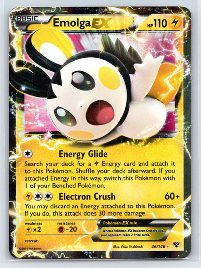 XY Base Set #46/146 Emolga EX