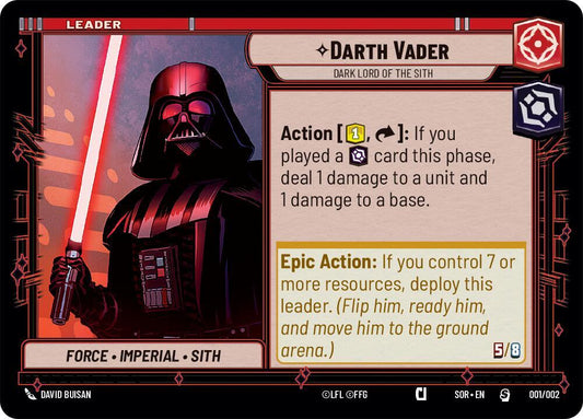 Darth Vader - Dark Lord of the Sith - Prerelease Promos (PRE) | Near Mint Promo